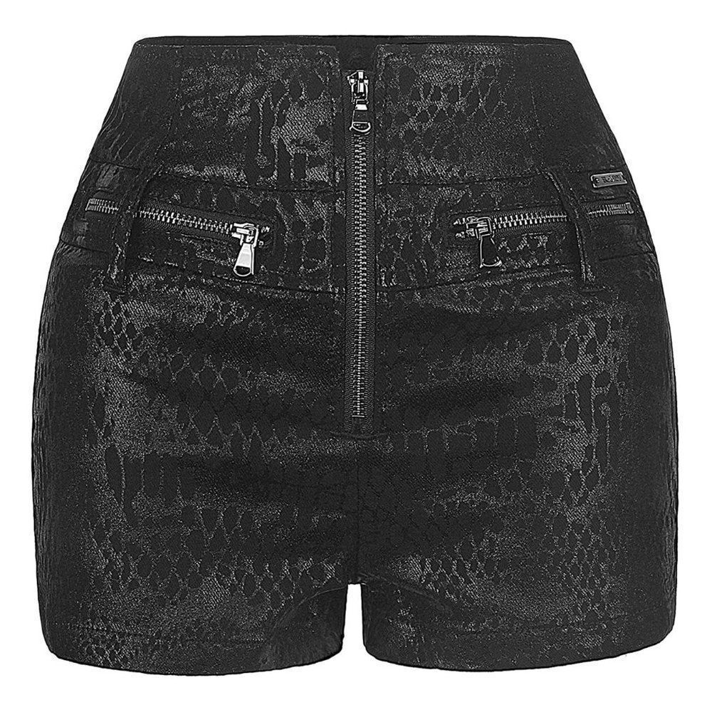 Juj Shorts High Waist Stretch Slim Hips-Snakeskin - Picture 4 of 6